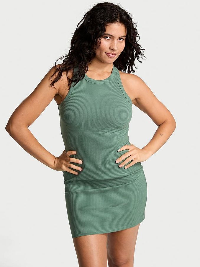Forest Pine Green Mini Tank Dress (189946) | £14
