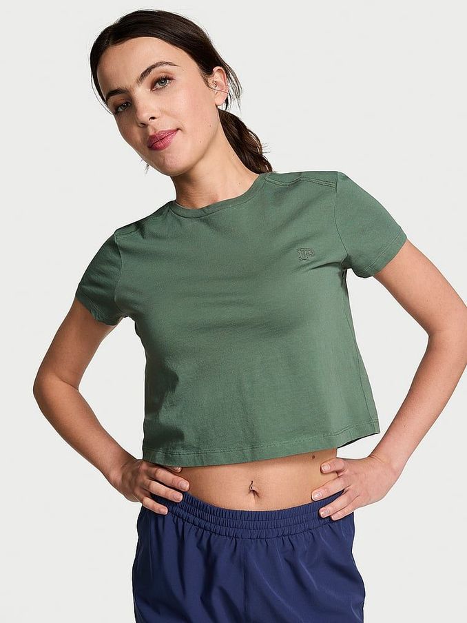 Forest Pine Green Crop Dreamer T-Shirt (190114) | £10
