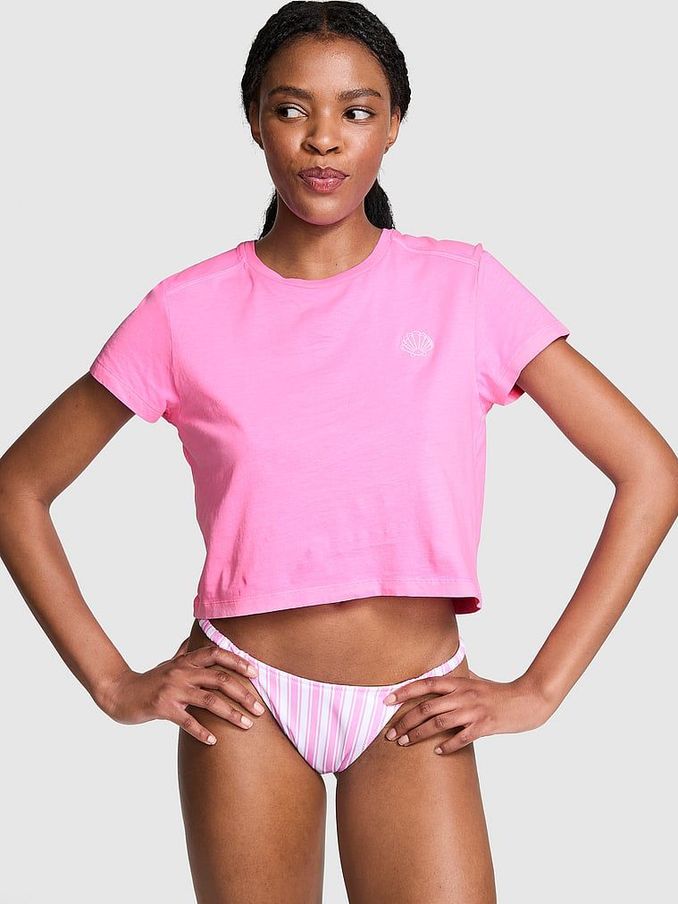 Lola Pink Crop Dreamer T-Shirt (190330) | £10