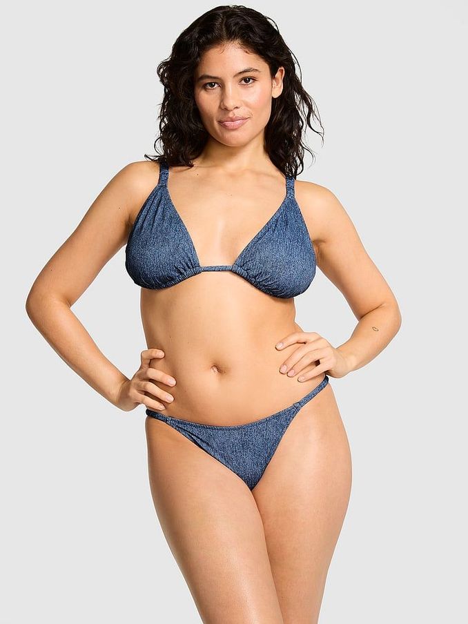 Denim Blue Triangle Swim Bikini Top (190350) | £13