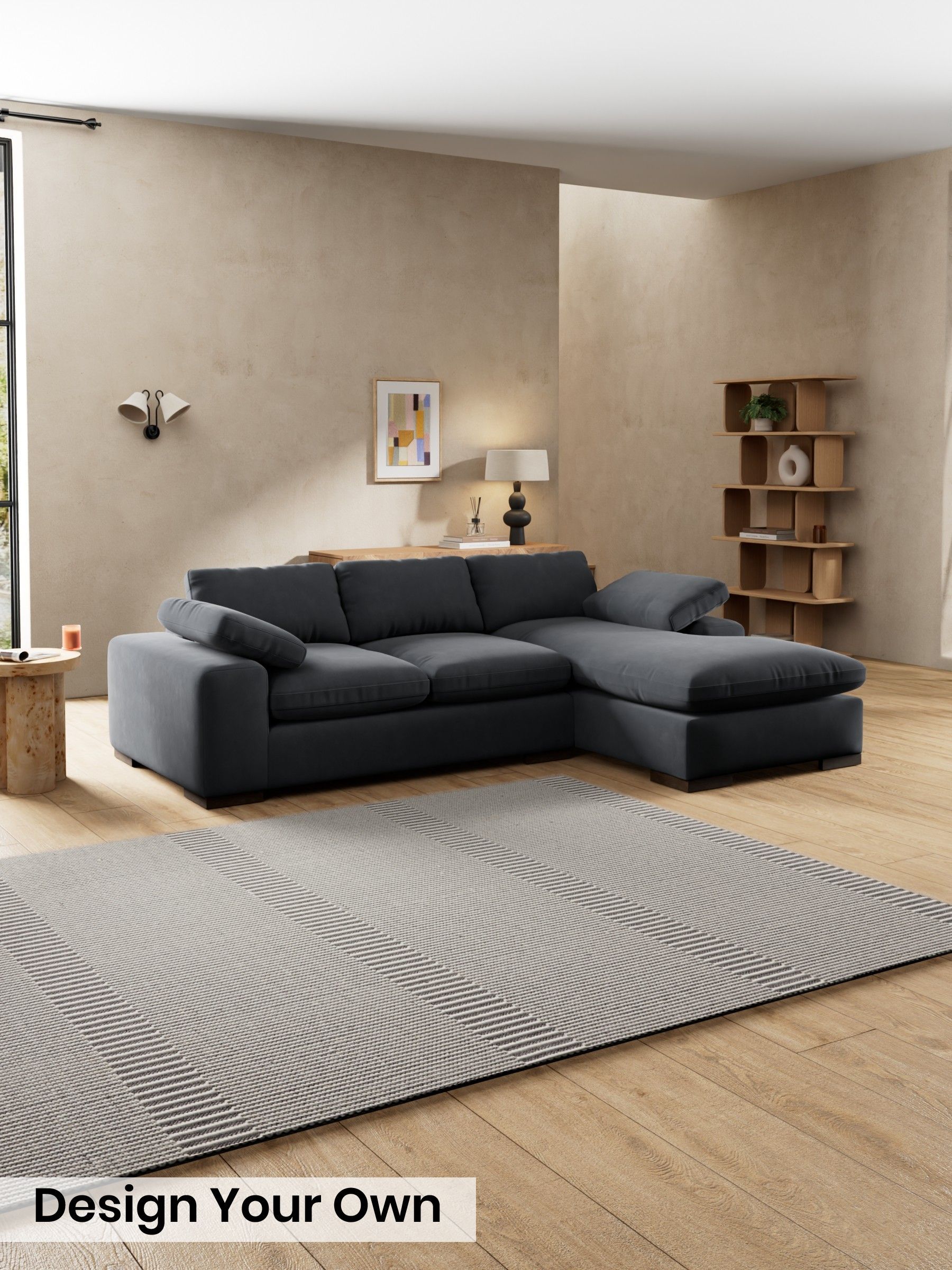 Matt Velvet Easy Clean/Charcoal Grey - Melbourne By Made