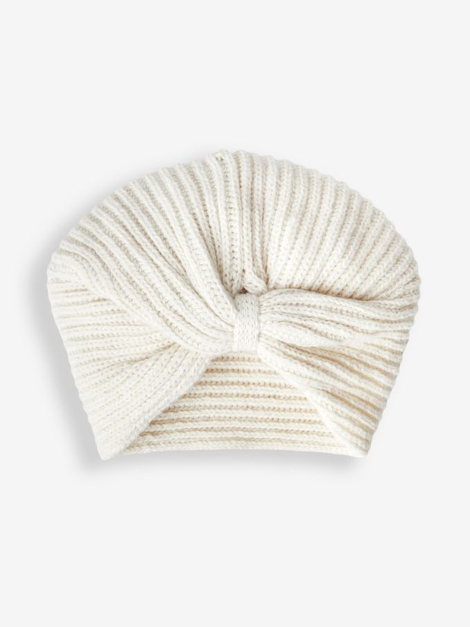 Cream Girls' Knitted Turban (208425) | £9.50