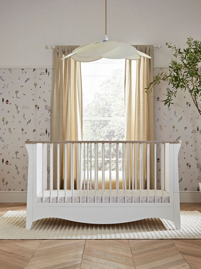 CuddleCo White Ash Clara Cot Bed (220689) | £399