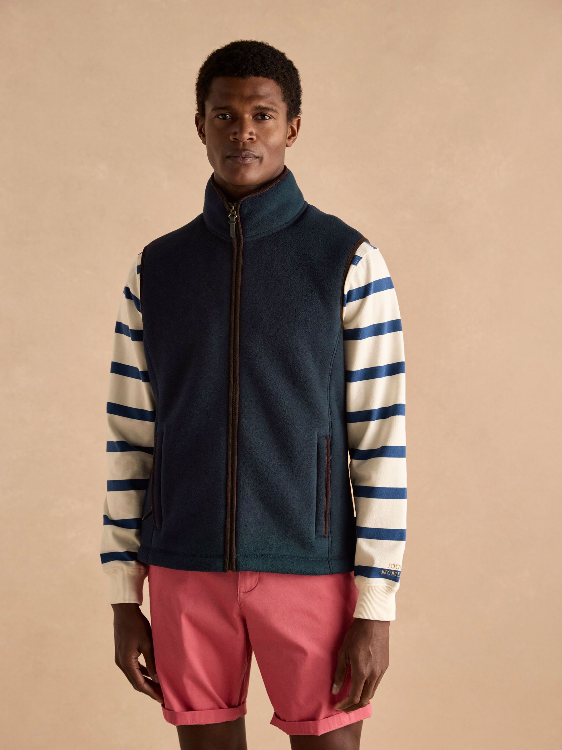 Greenfield Navy Blue Full Zip Fleece Gilet (222050) | £48