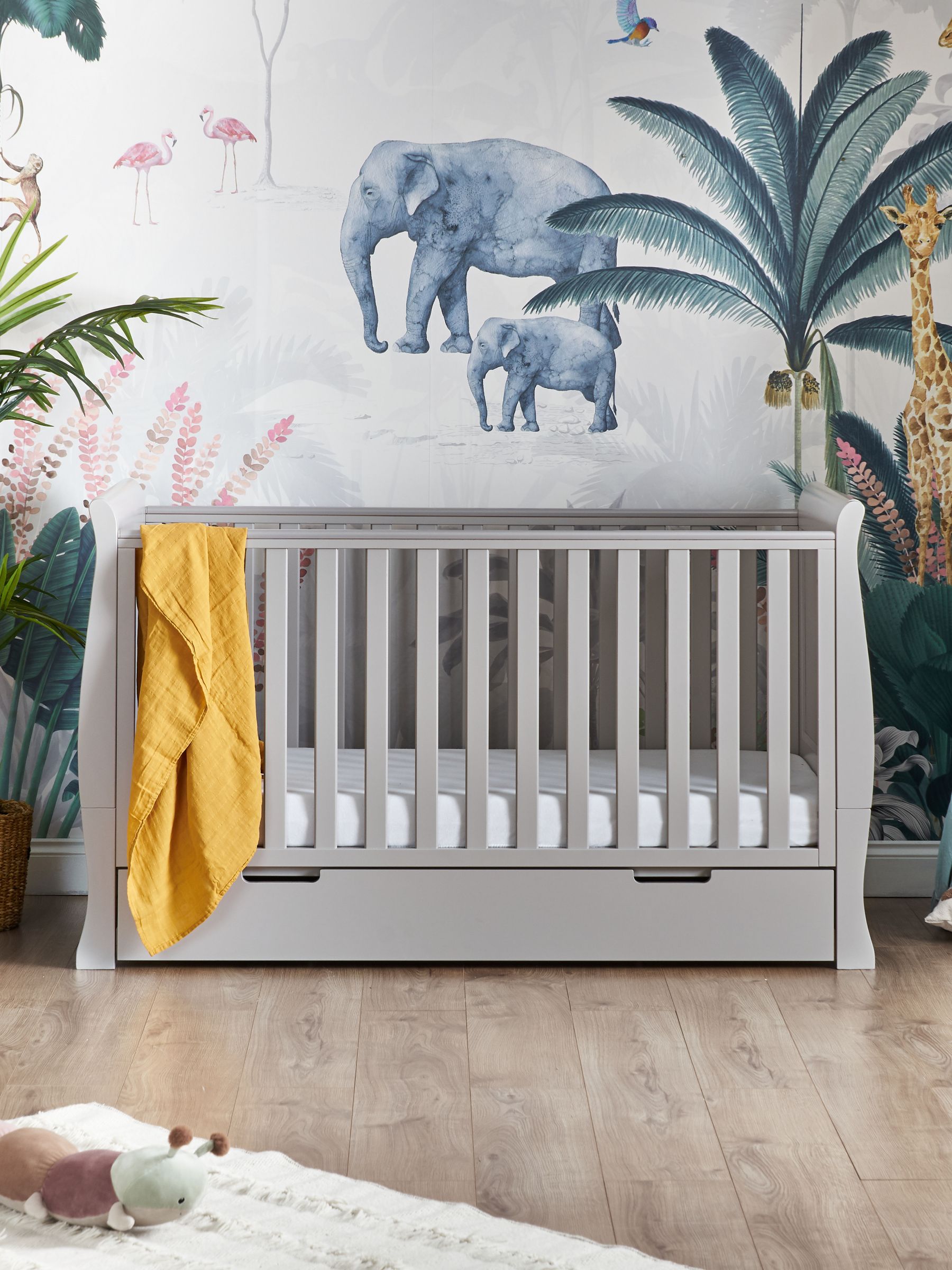 Obaby Grey Stamford Classic Regular Cot Bed (222432) | £355