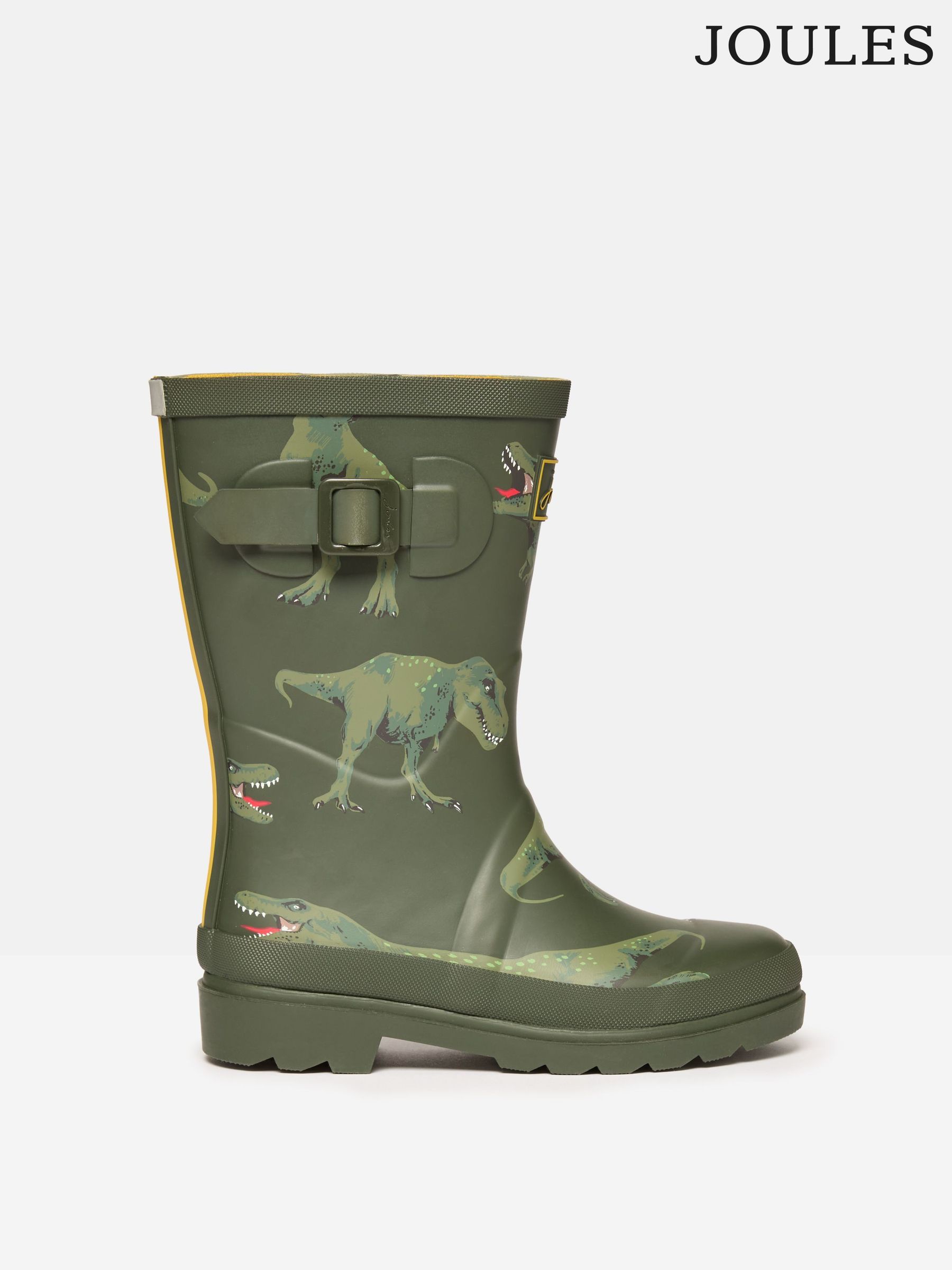 Boys' Khaki Green Printed Wellies (226441) | £29.95
