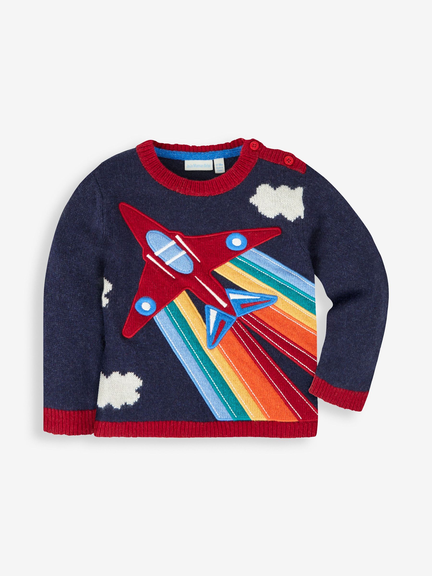 Navy Blue Red Arrows - Appliqué Scene Jumper