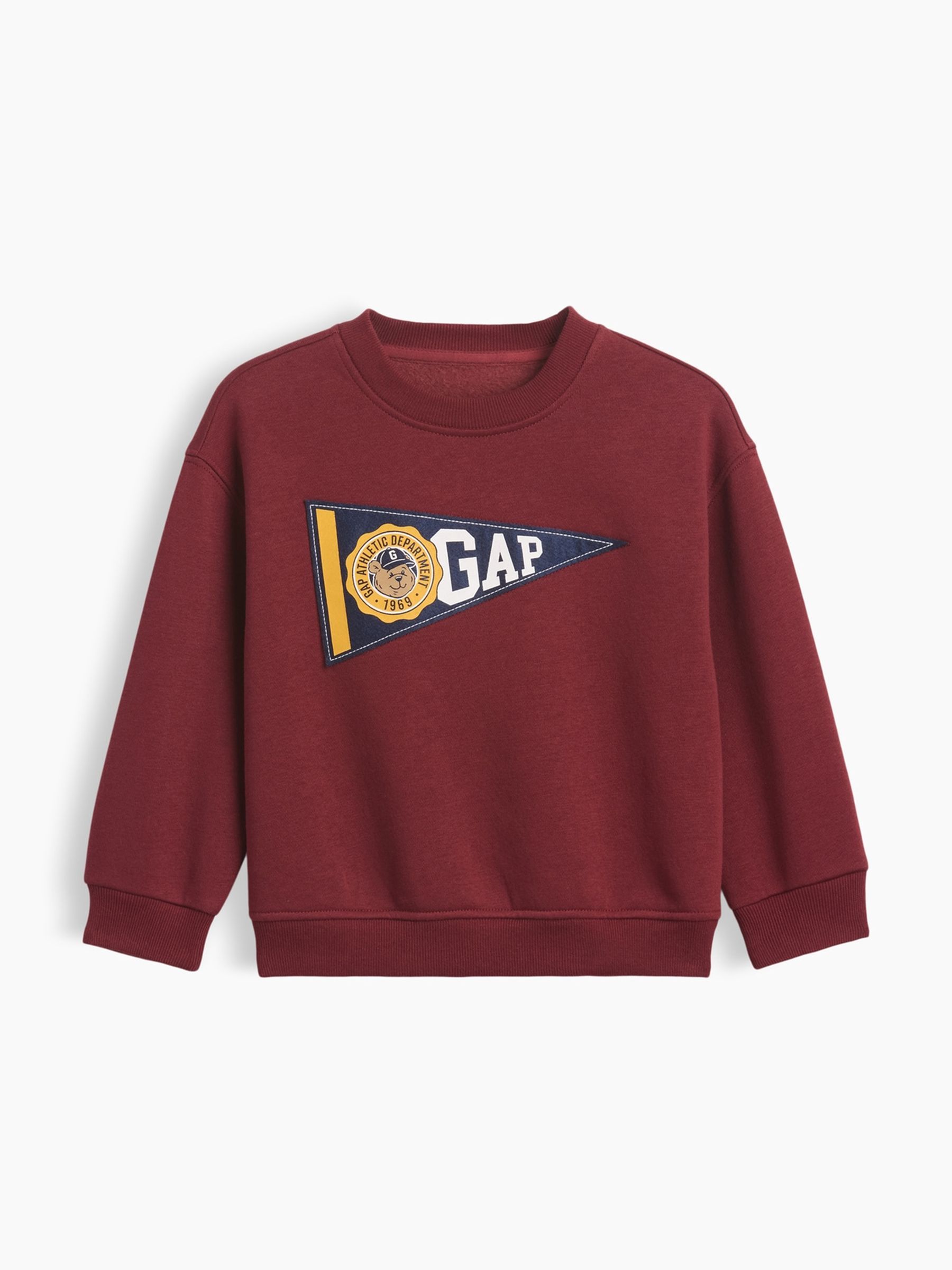 Burgundy Red - Vintagesoft Varsity Logo Sweatshirt