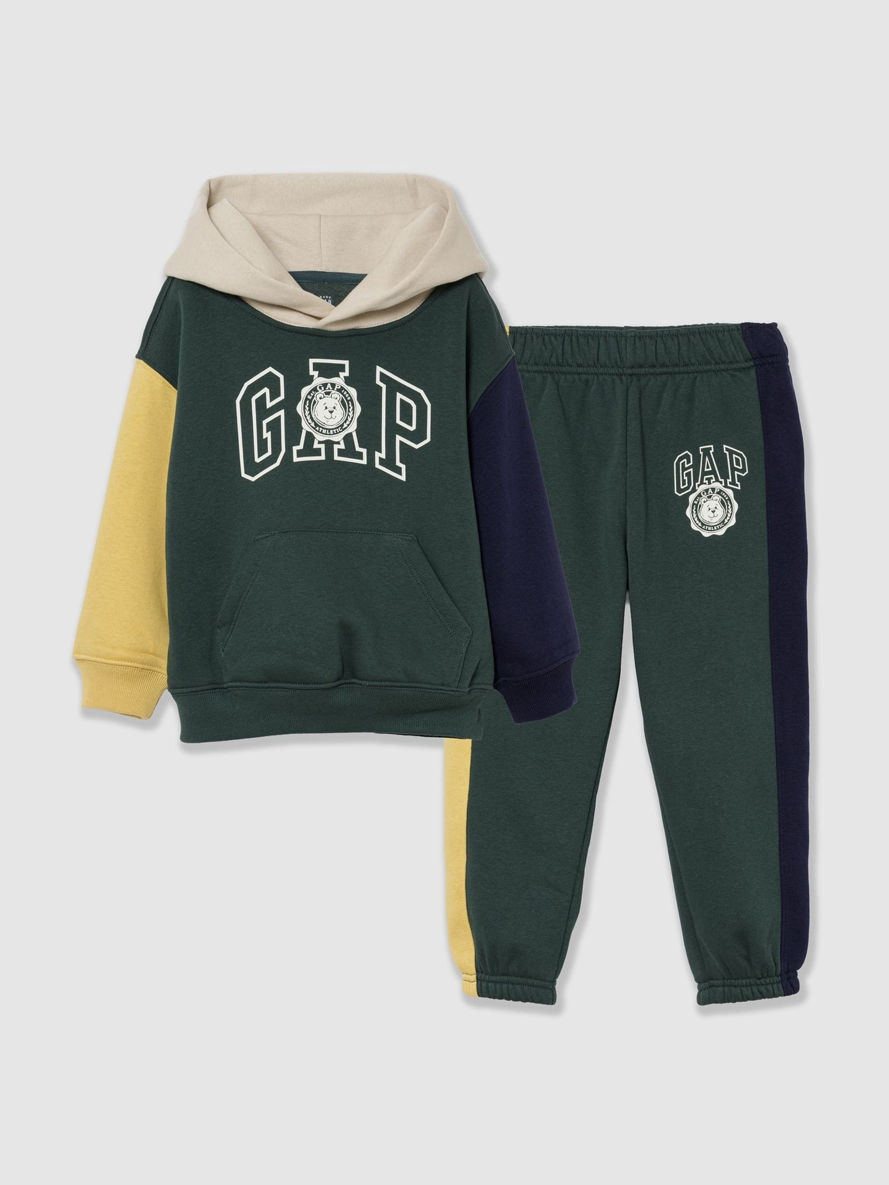 Green/Beige - Vintagesoft Hoodie & Joggers Set