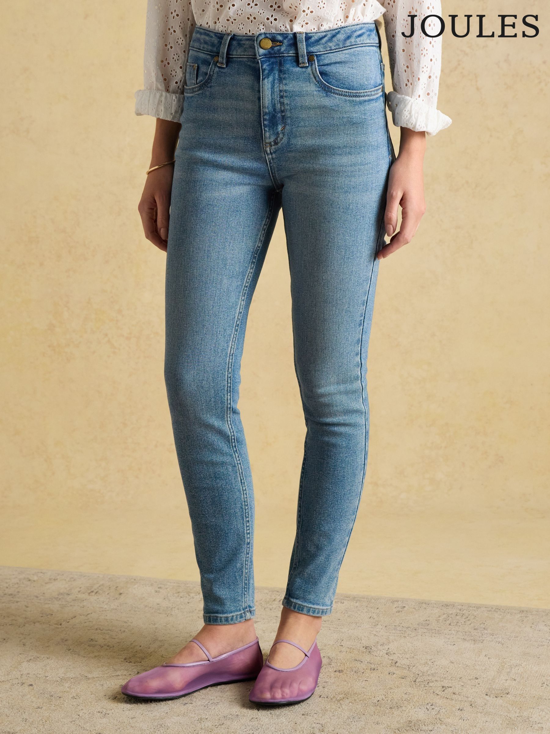 Blue Skinny Fit Mid Rise Jeans (241699) | £59