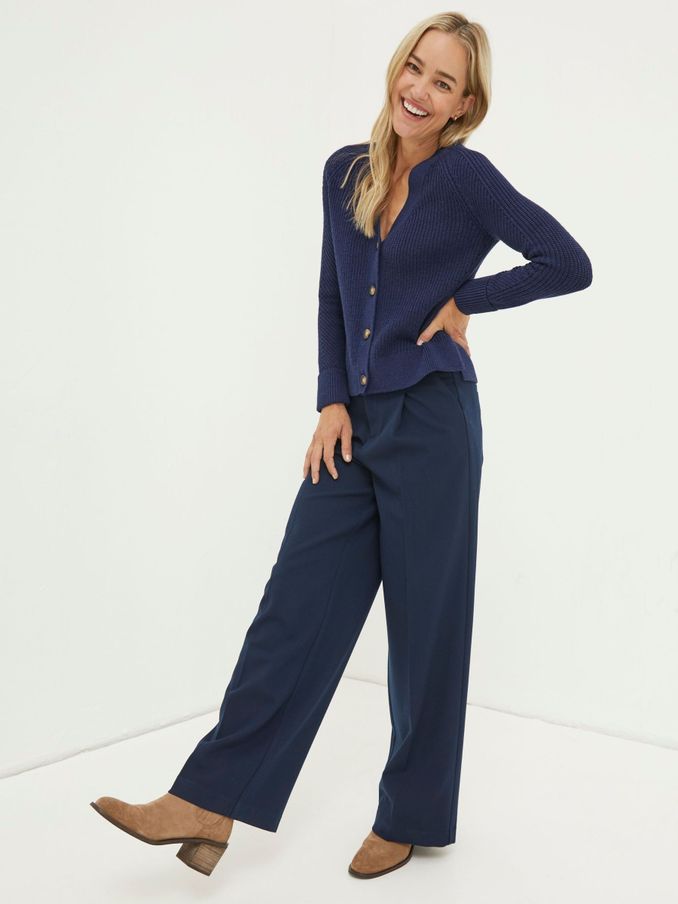 Blue Piper Herringbone Trousers (251617) | £18