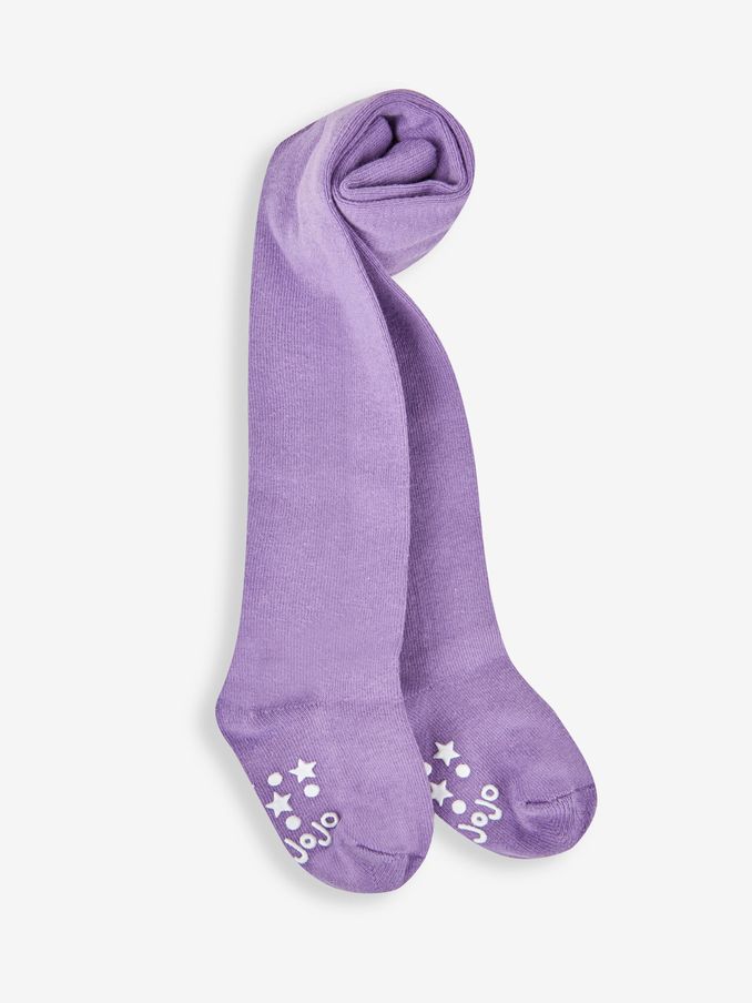 Lilac Purple Cotton Rich Plain Tights (251795) | £4