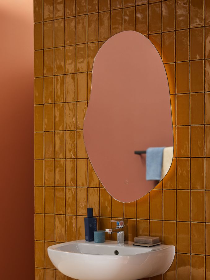 Cormac LED Lit Mirror in Silver (260411) | £245