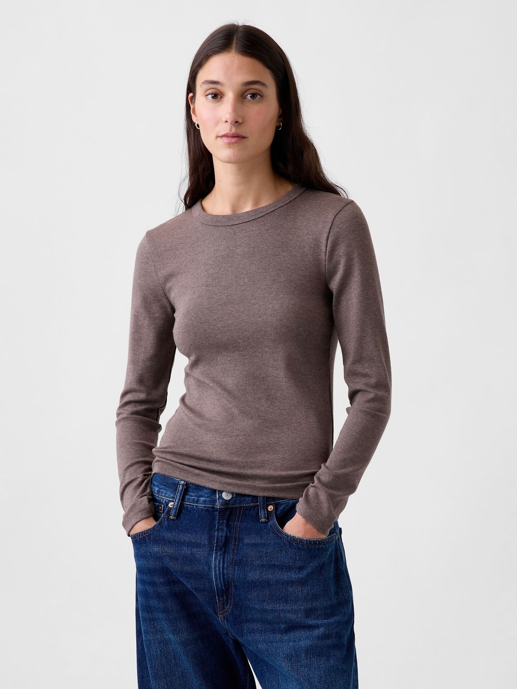 Cool Brown - Modern Long Sleeve T-shirt