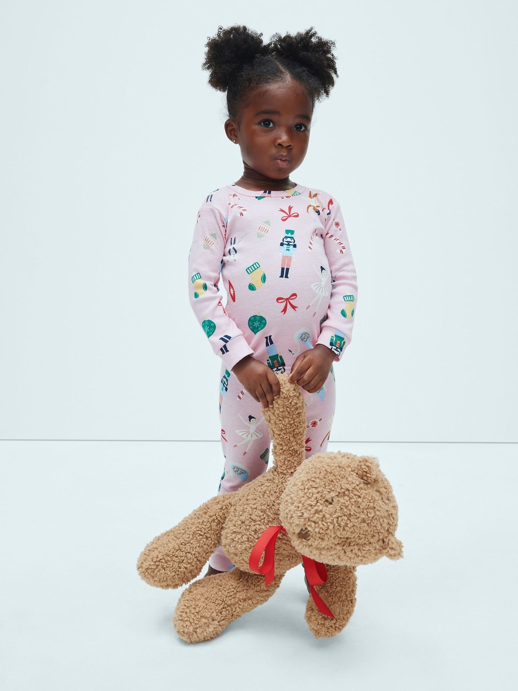 Pink - Nutcracker Print Pyjamas Set