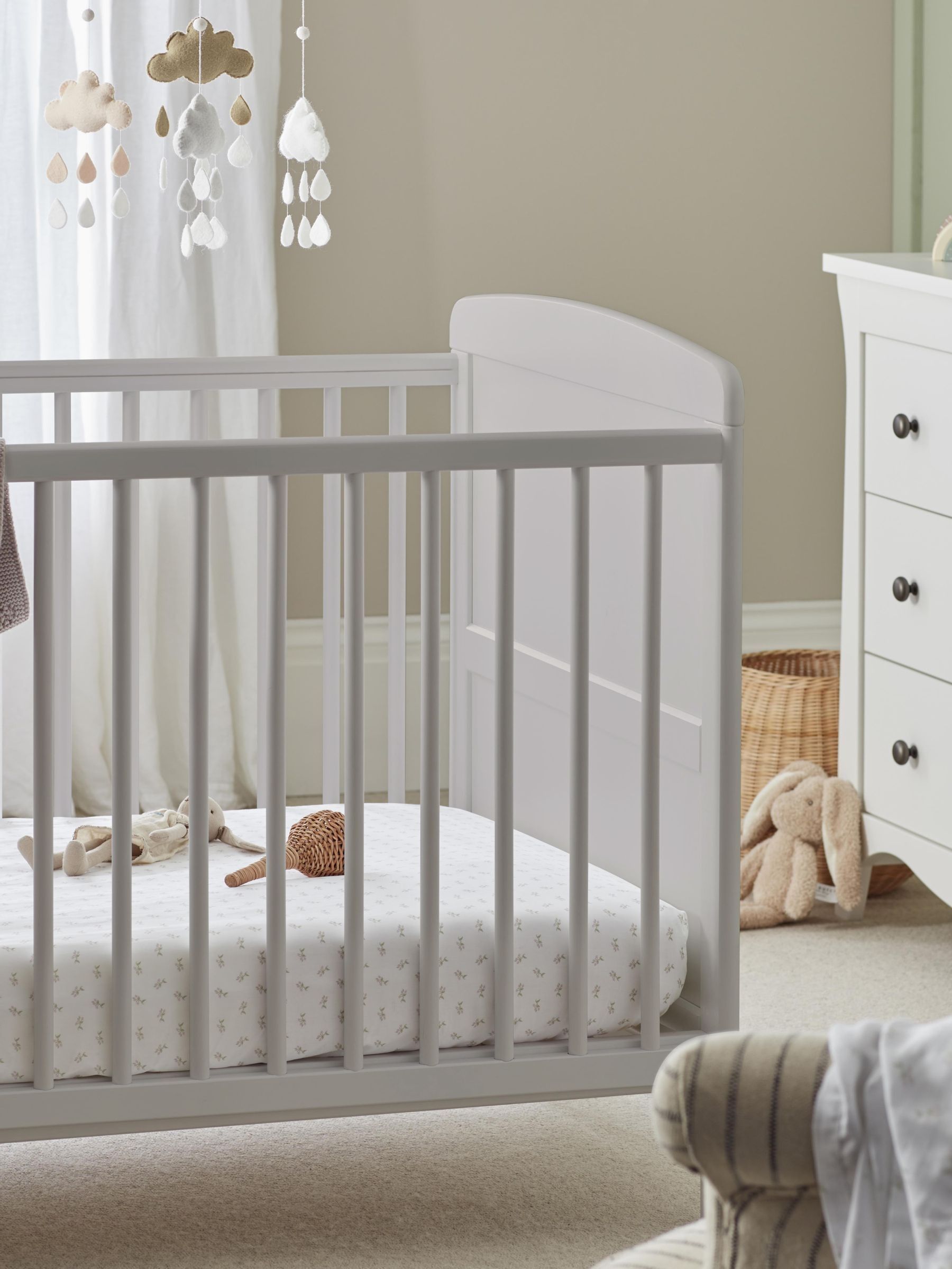 CuddleCo Grey Juliet Cot Bed (286940) | £229