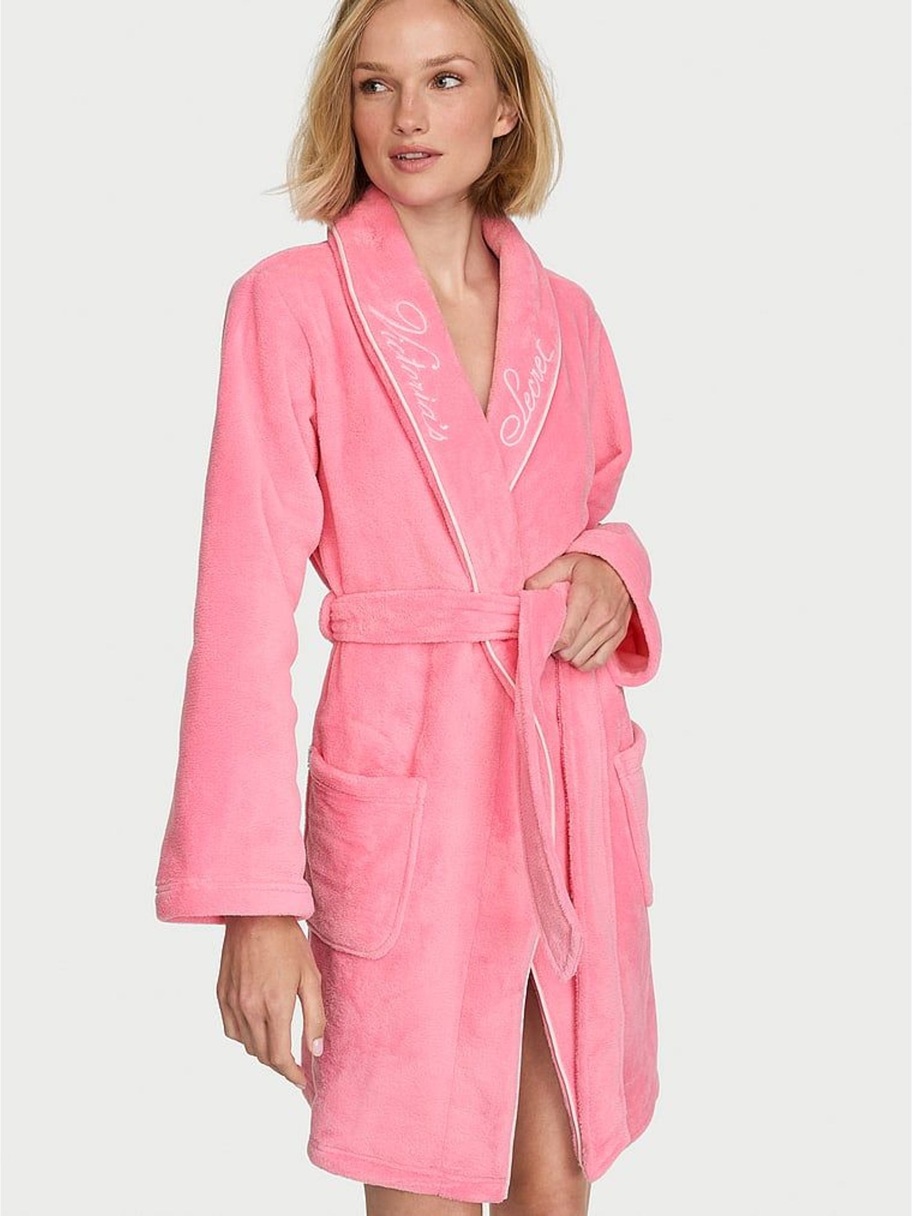 Sexy Little Pink - Fluffy Short Dressing Gown