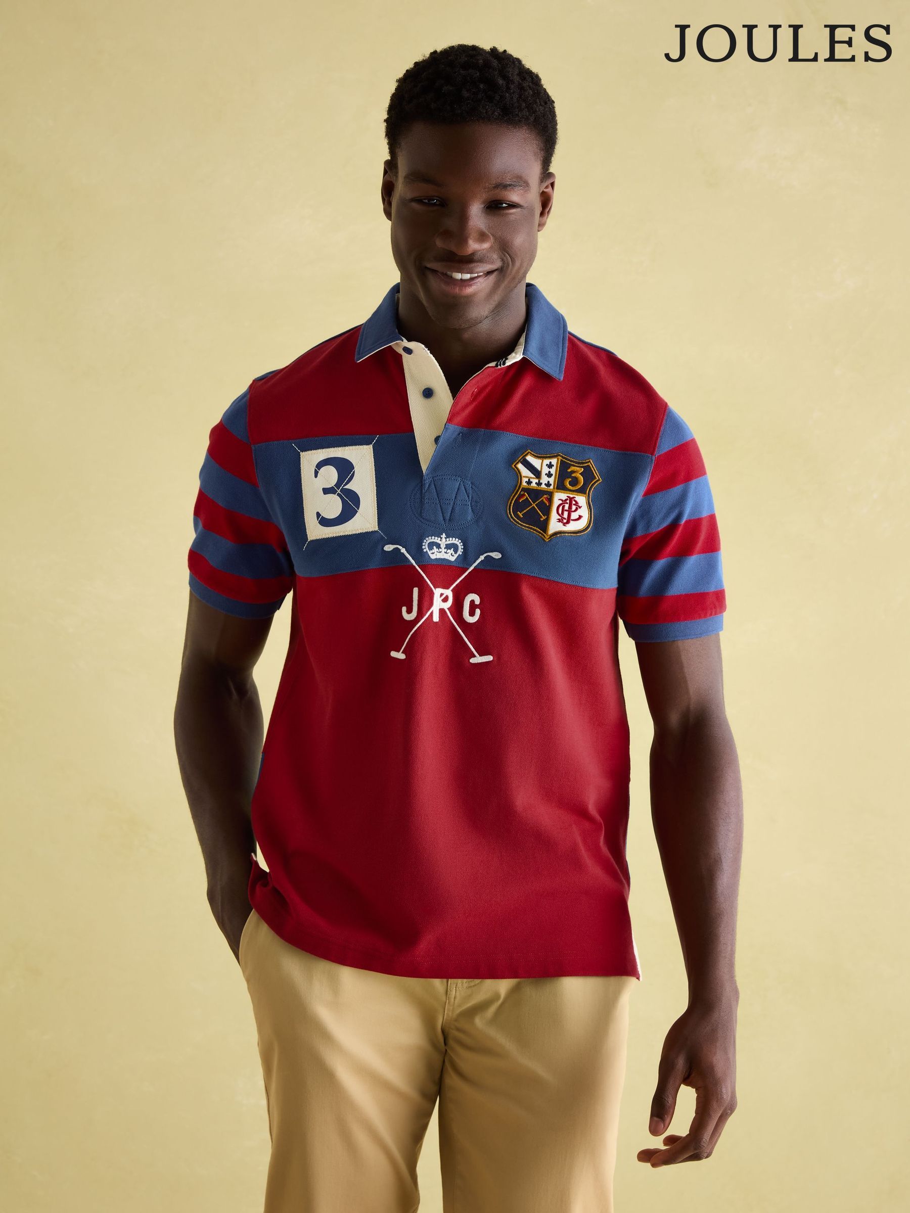 Embellished Red Classic Fit Polo Shirt (291067) | £49.95
