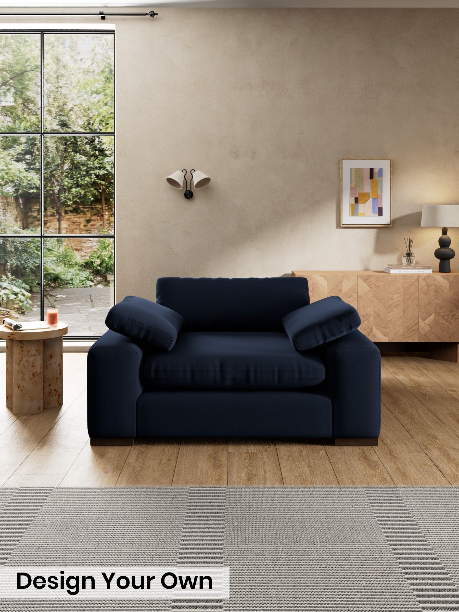 Matt Velvet Easy Clean/Dark Navy Blue - Melbourne By Made