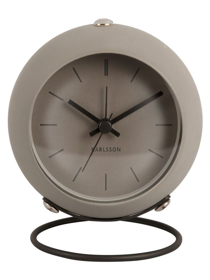 Karlsson Dark Grey Nirvana Globe Alarm Clock (292403) | £25