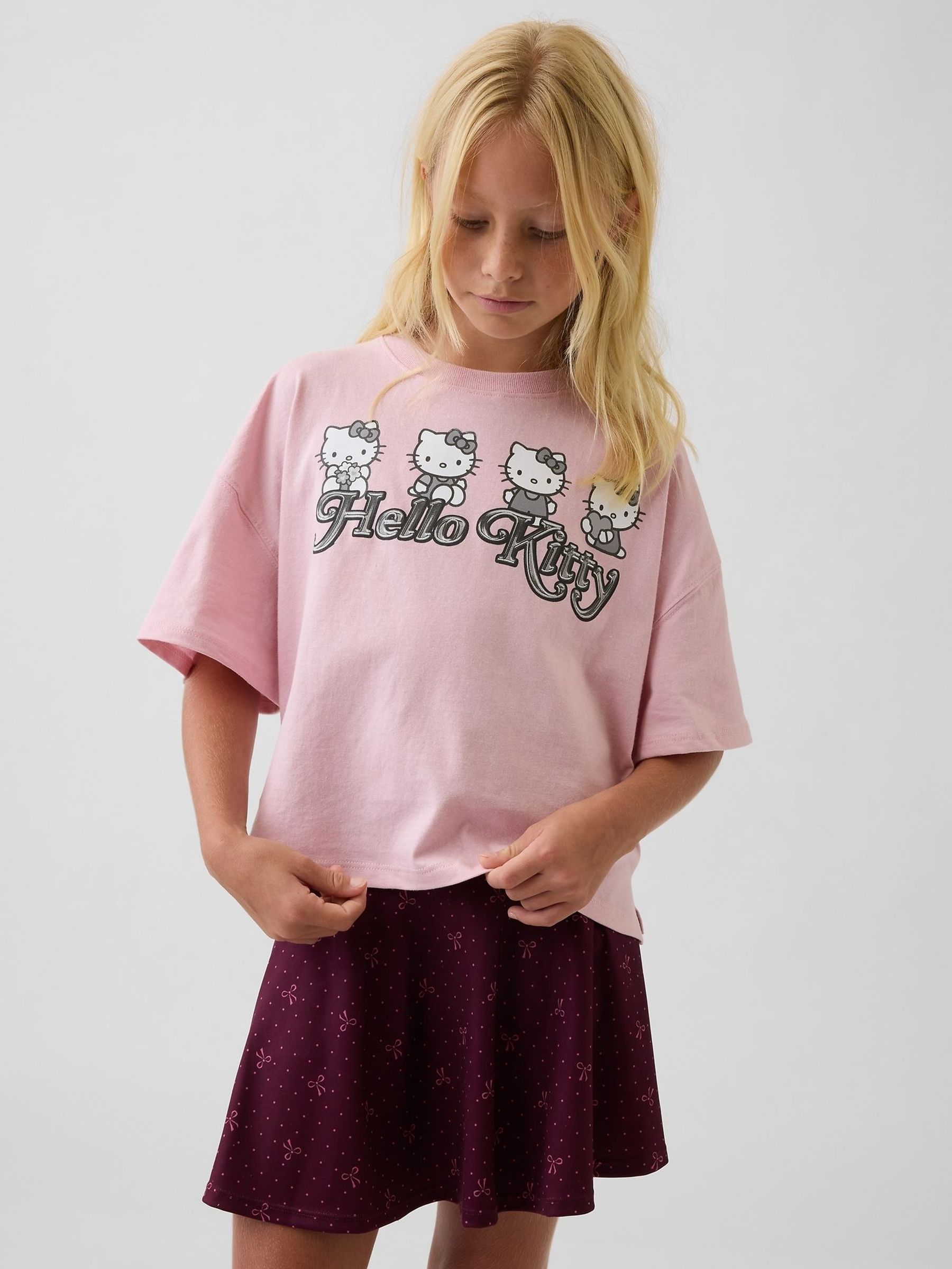 Pink - Oversized Boxy Graphic T-shirt