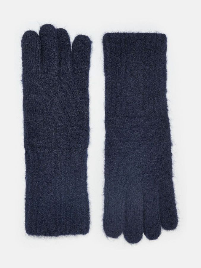 Effie Navy Knitted Gloves (305319) | £11