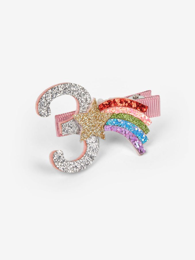 Pink 5th Birthday Glitter Clip (306646) | £5.50