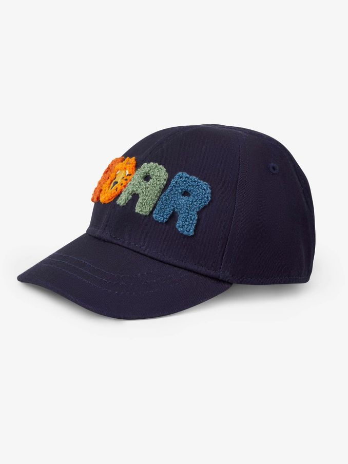 Navy Blue Roar Appliqué Cap (308228) | £11