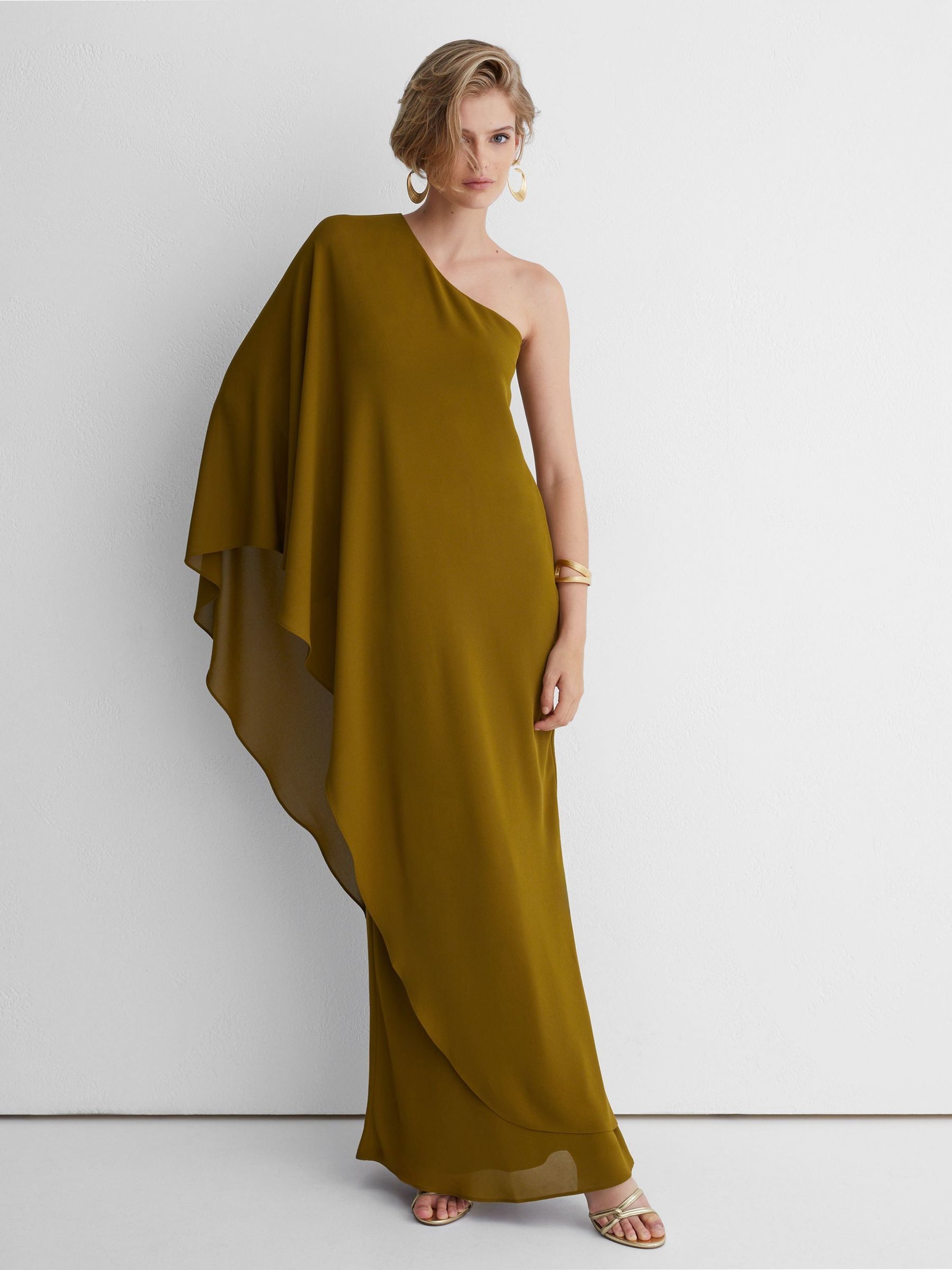 Green - Atelier One-shoulder Maxi Dress