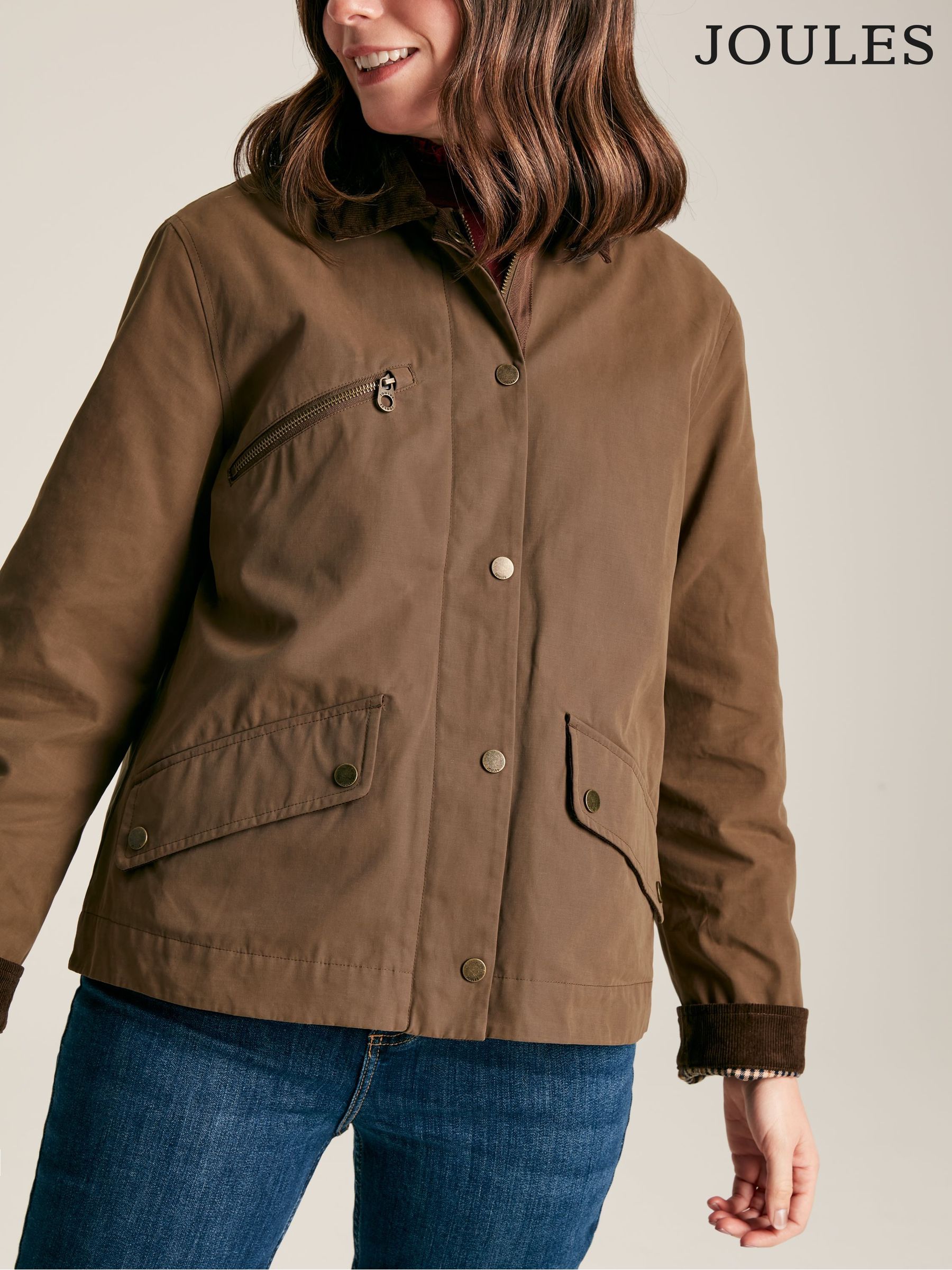 Belfield Brown Shower Resistant Dry Wax Jacket (319648) | £53