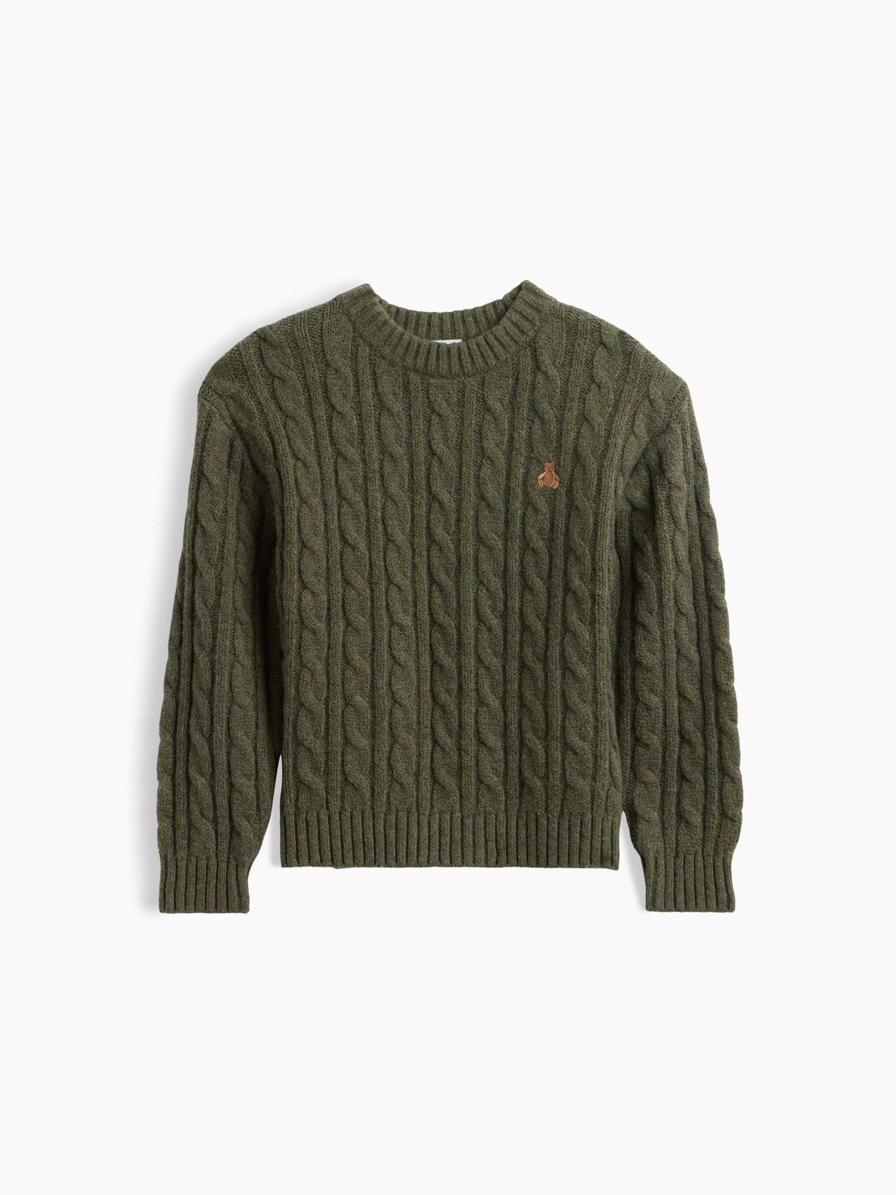 Green - Cashsoft Cable-knit Jumper