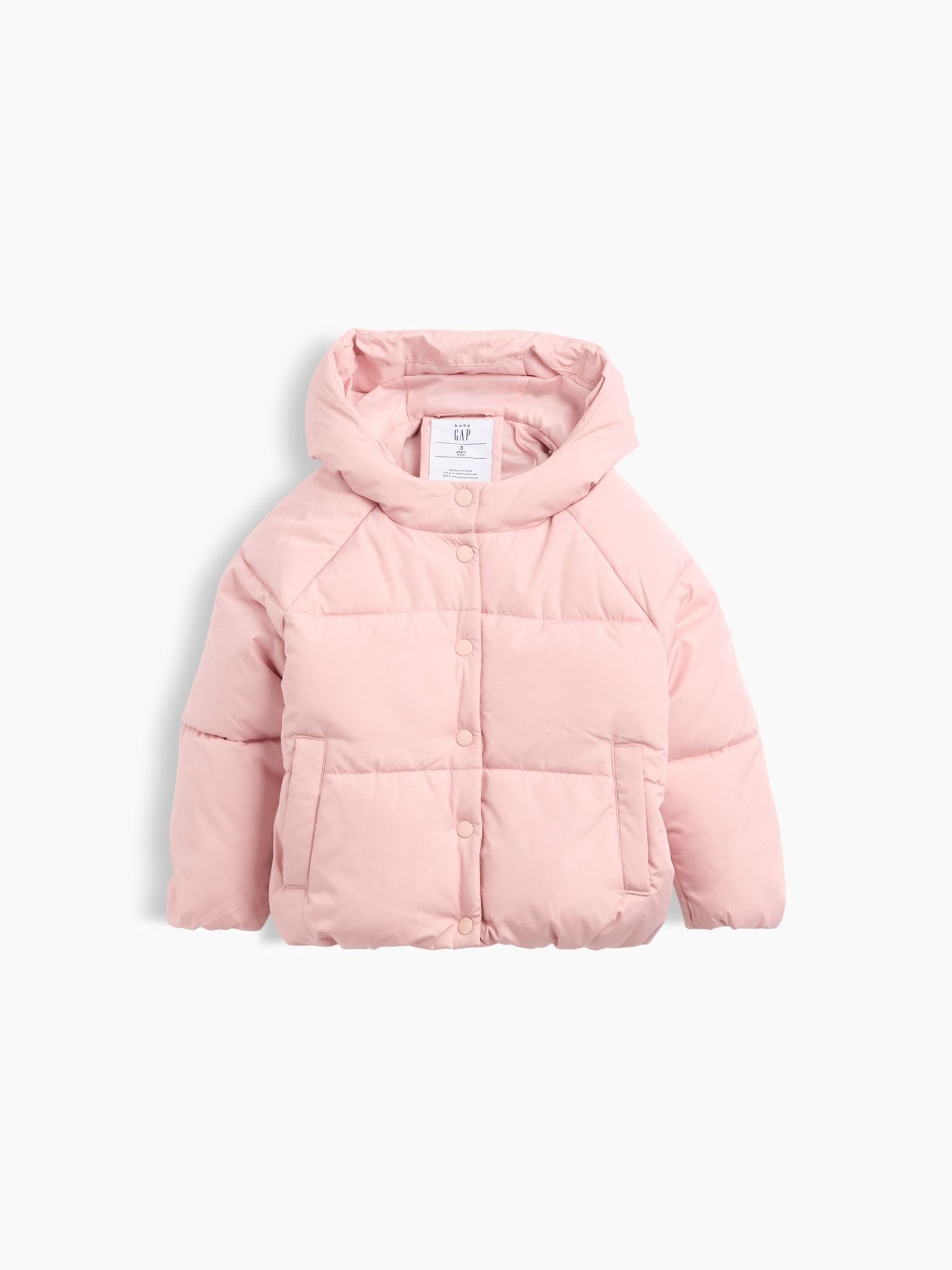 Pink - Hooded Puffer Jacket