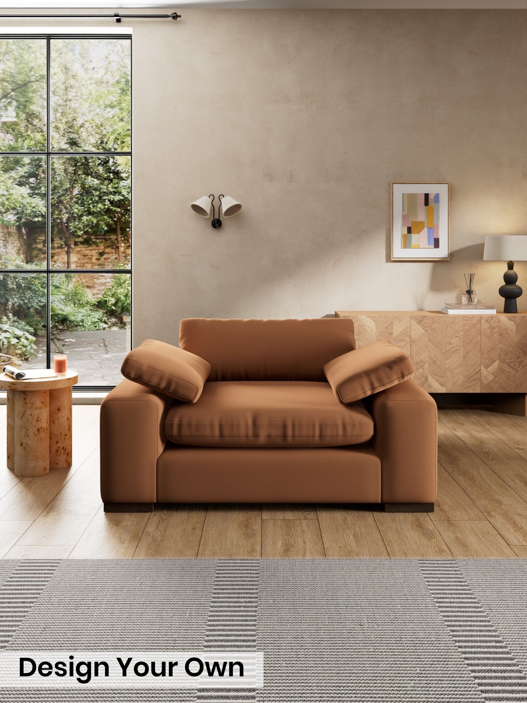 Matt Velvet Easy Clean/Fawn Truffle Natural - Melbourne By Made