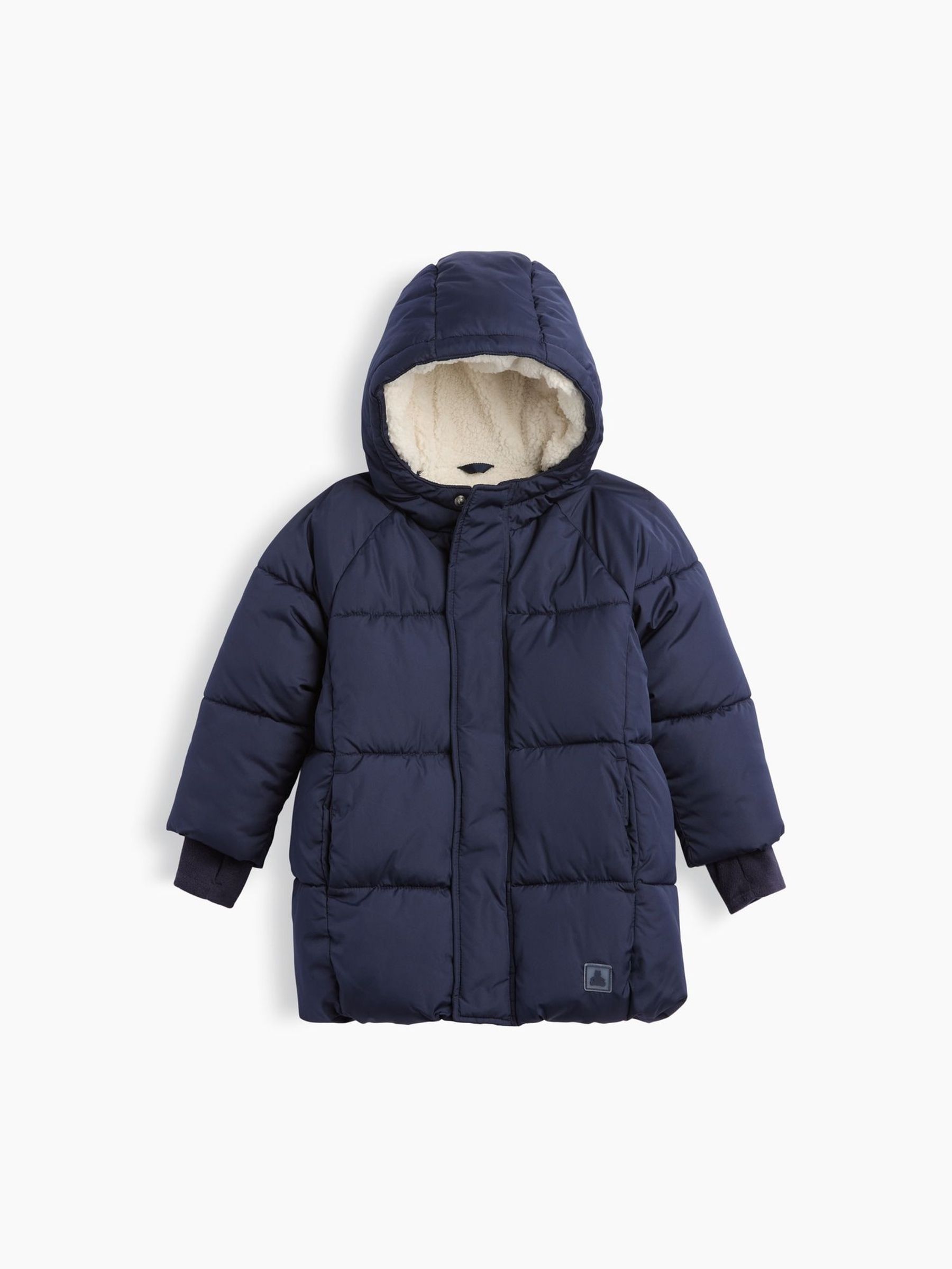 Blue - Sherpa-lined Heavyweight Puffer Coat