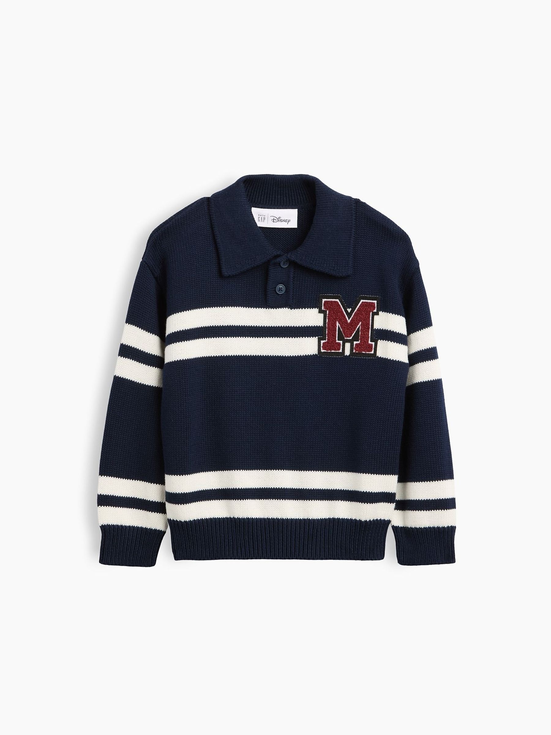 Navy Stripe - Disney Varsity Polo Jumper