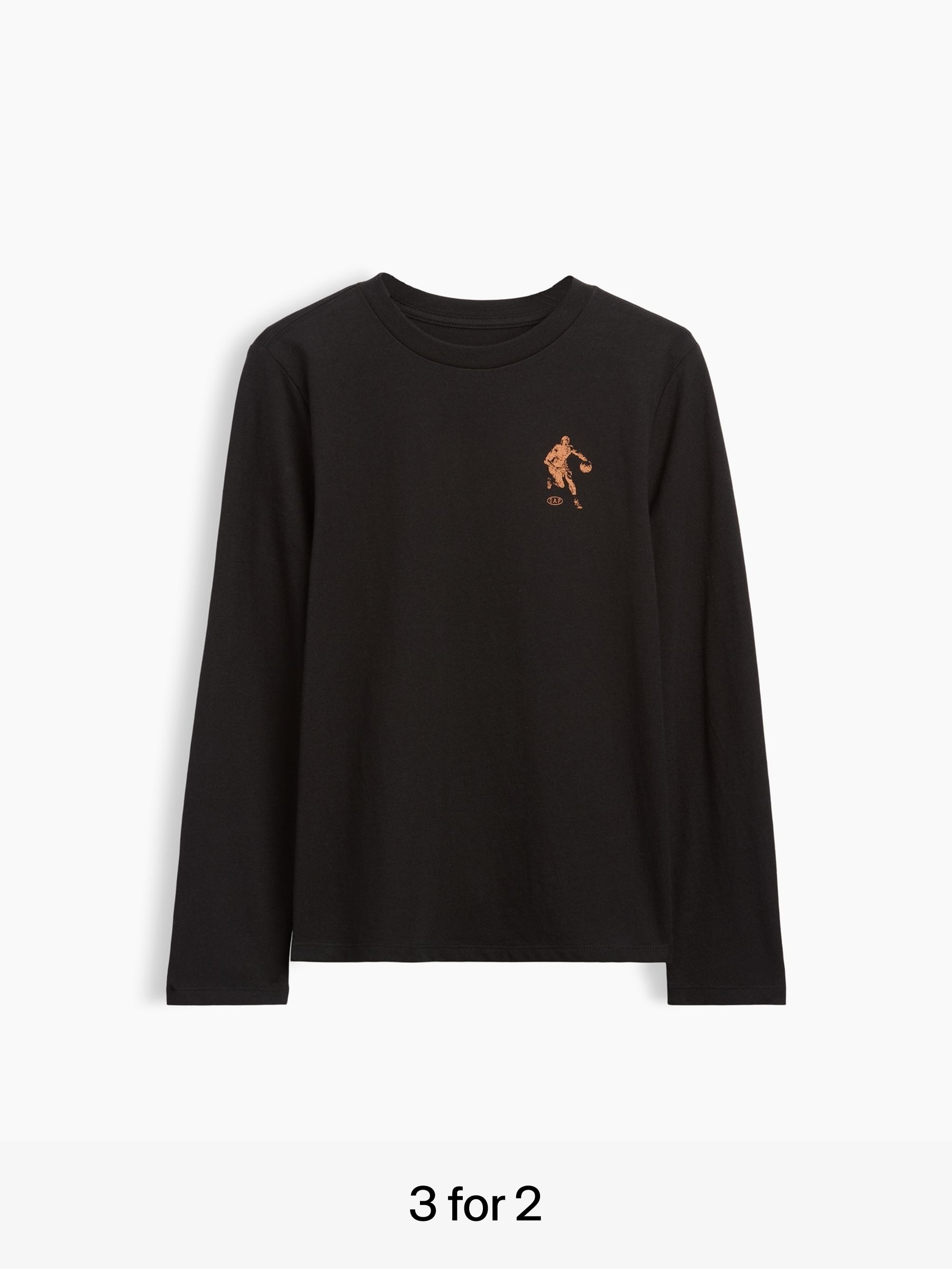 Black Basketball - Graphic Long Sleeve T-shirt