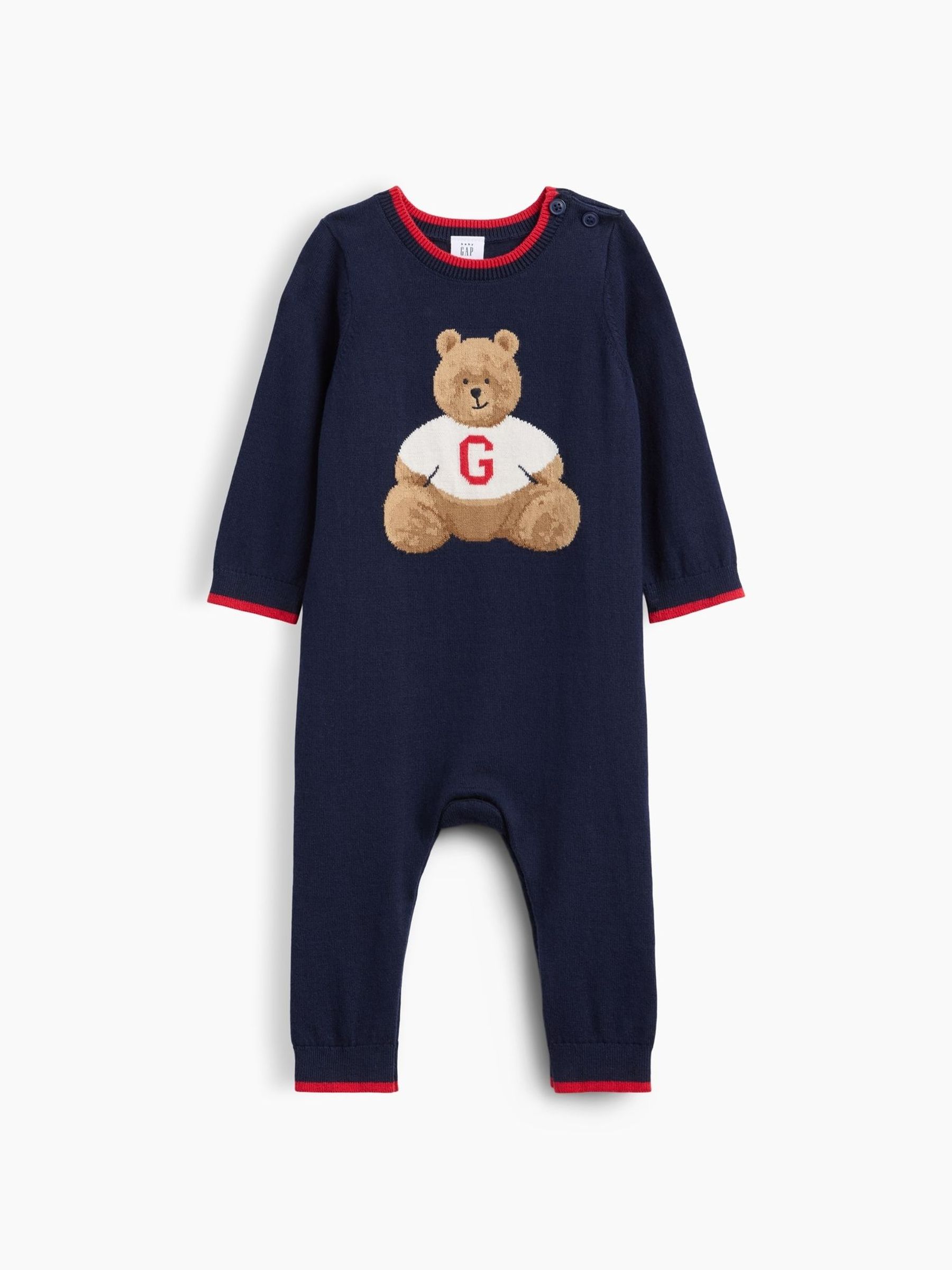 Navy - Brannan Bear Knitted One-piece