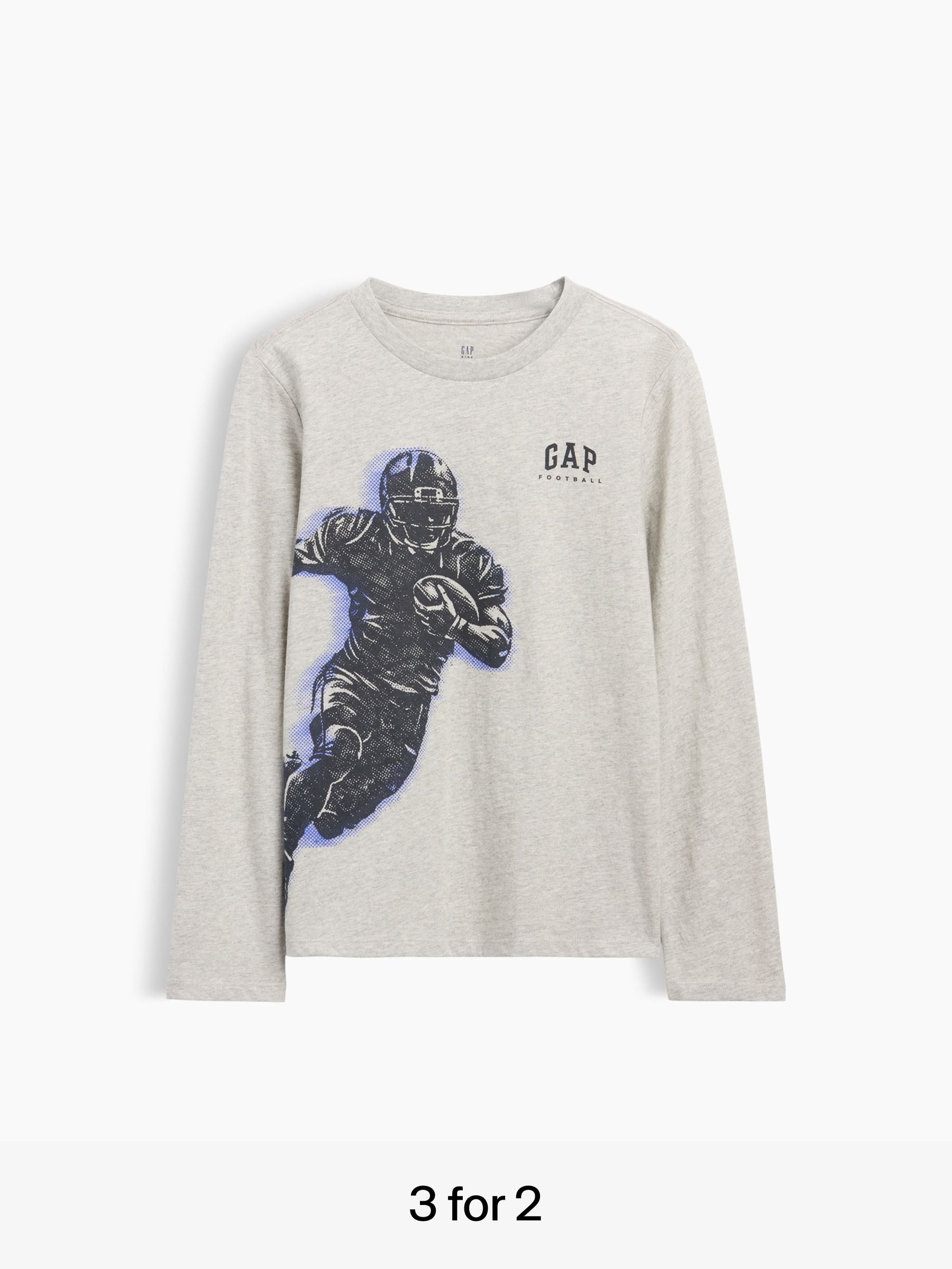 Grey American Football - Graphic T-shirt