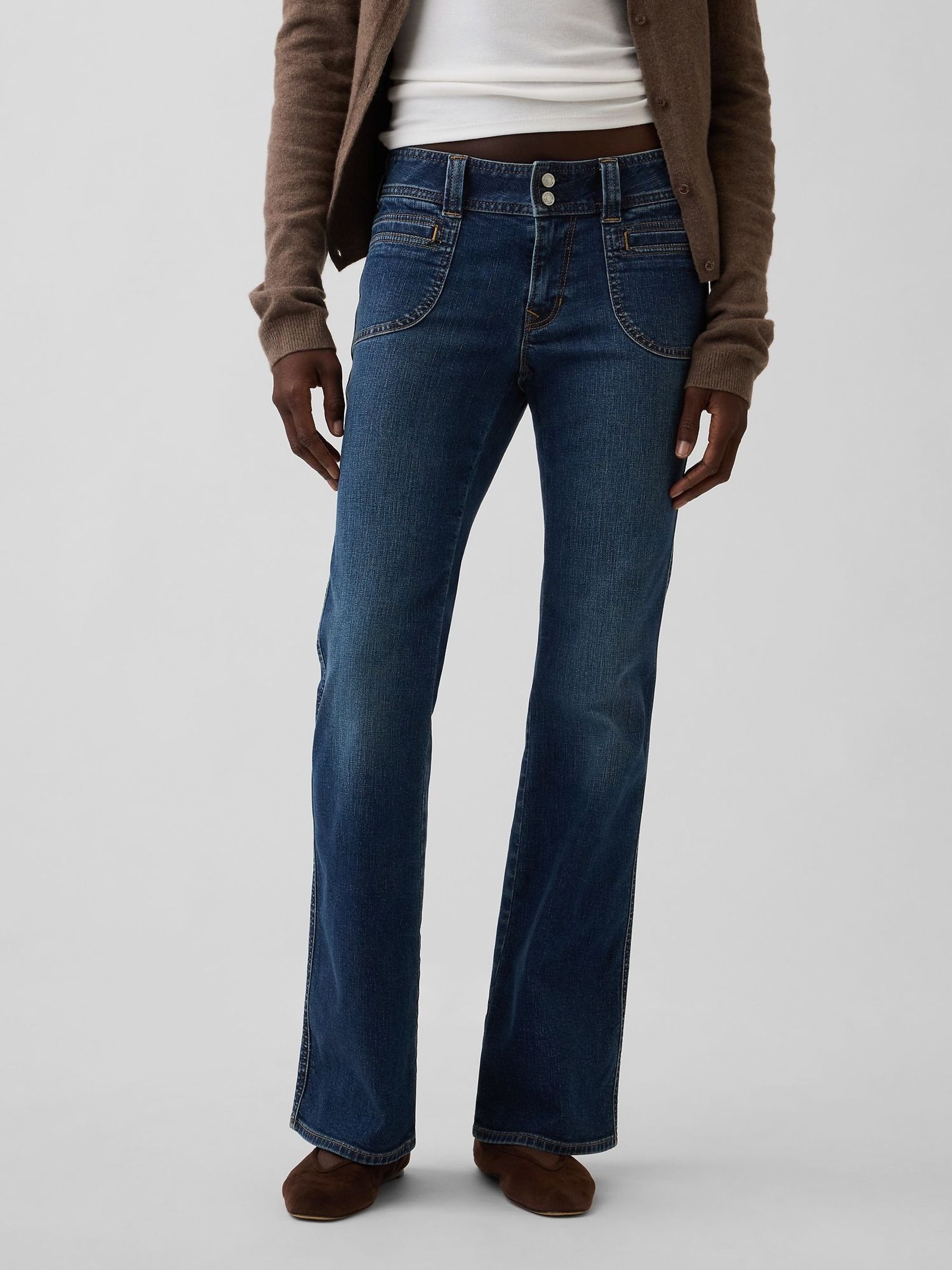 Dark Wash - Low Rise Long And Lean Jeans