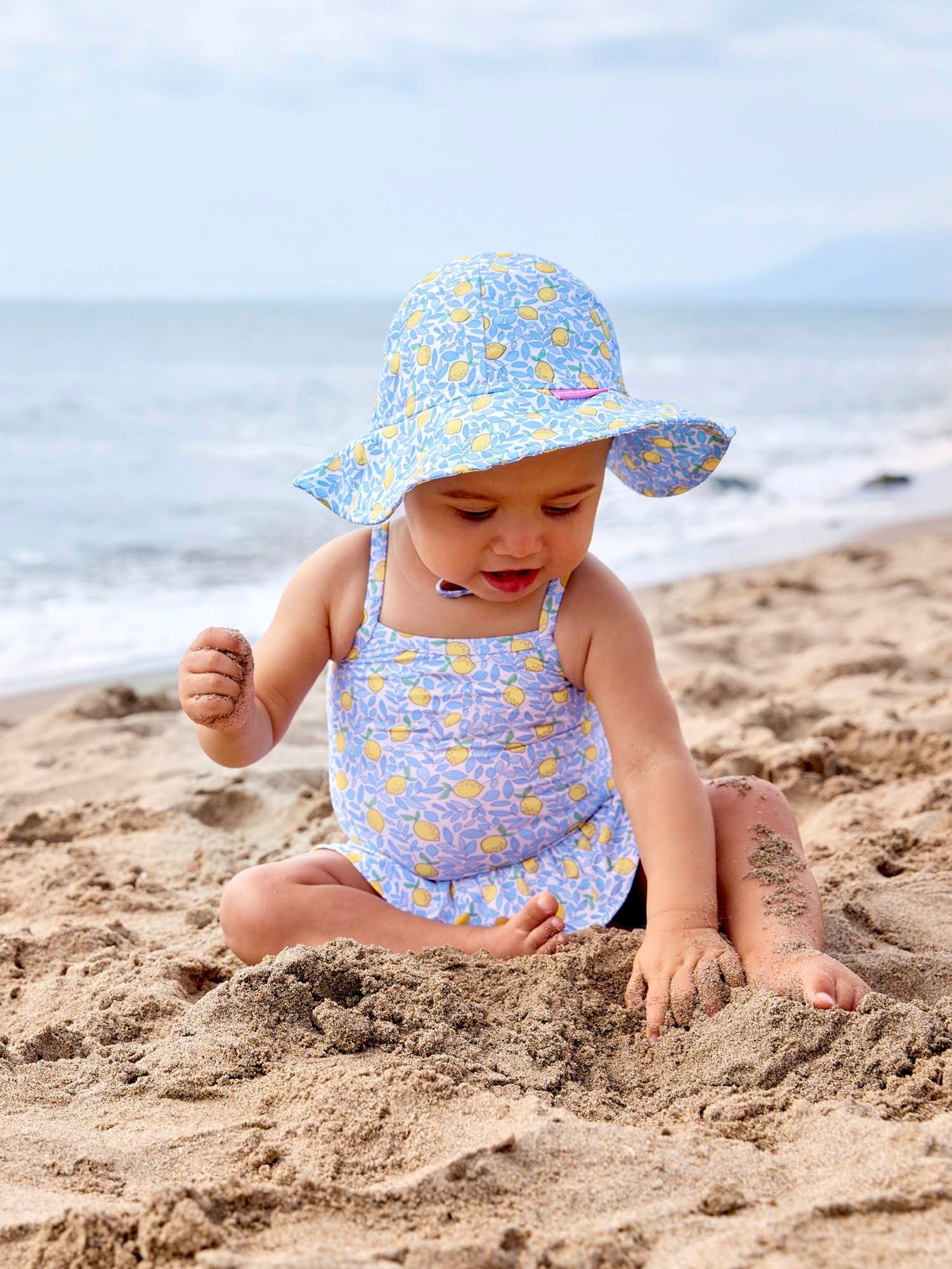Blue Lemon Swimsuit With Integral Nappy (331785) | £19