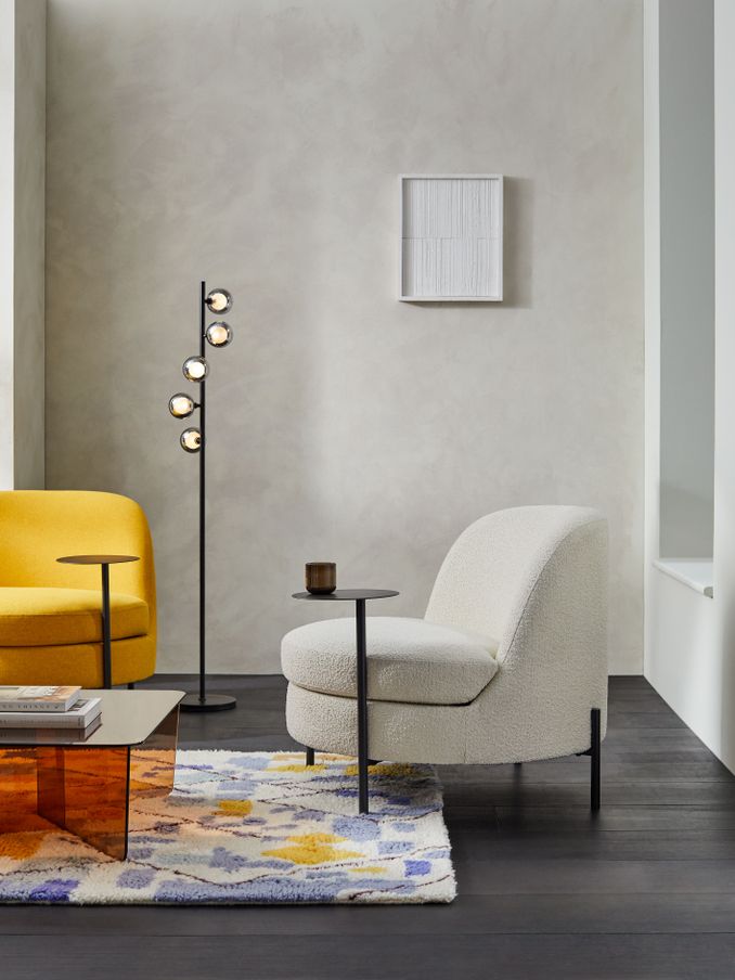 Mazie Accent Chair in Ivory Boucle (333081) | £499