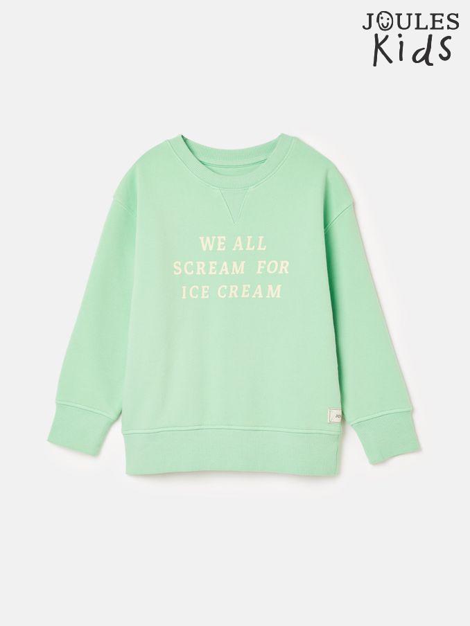 Kids' Sundaze Green Crew Neck Slogan Sweatshirt (339013) | £16 - £18
