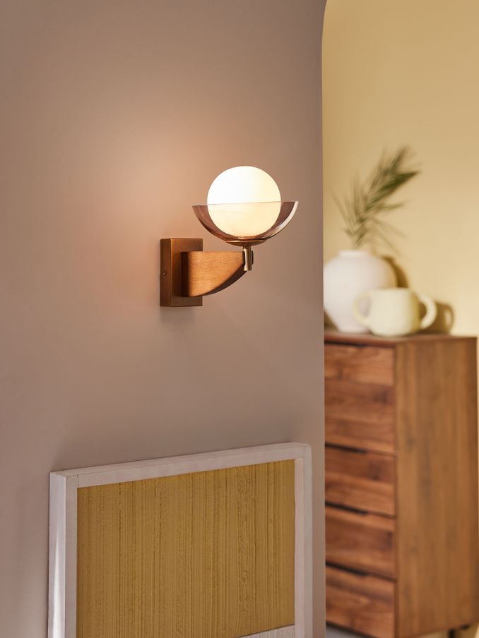 Layla Wall Light in Wood (343383) | £89