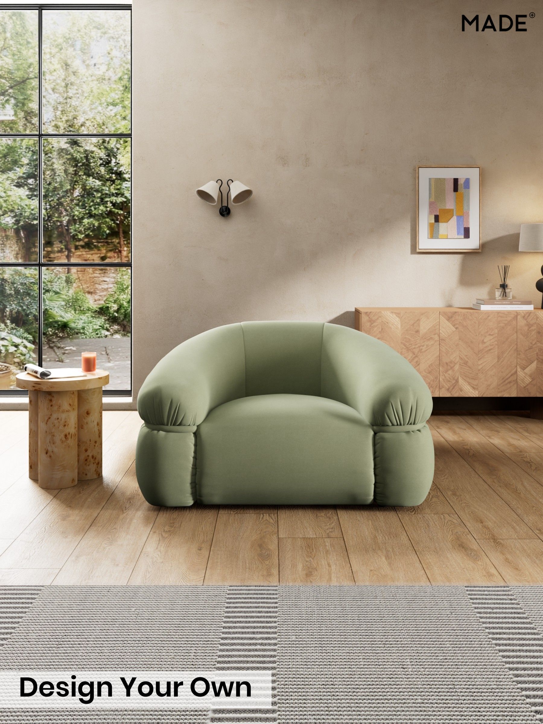 Cotton Velvet Blend/Sage Green - Soma By Made