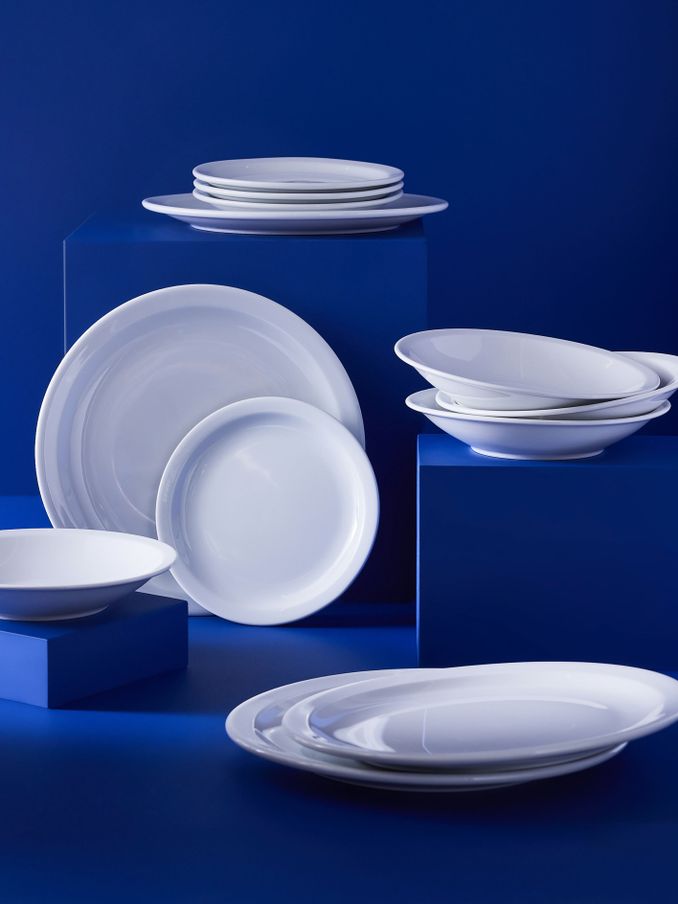 Ottilie 12 Piece Dinner Set in White (360478) | £45