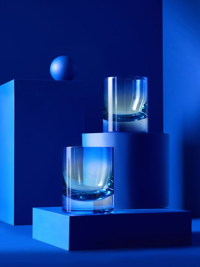 Juno Tumbler Glasses in Blue & Green (360720) | £20