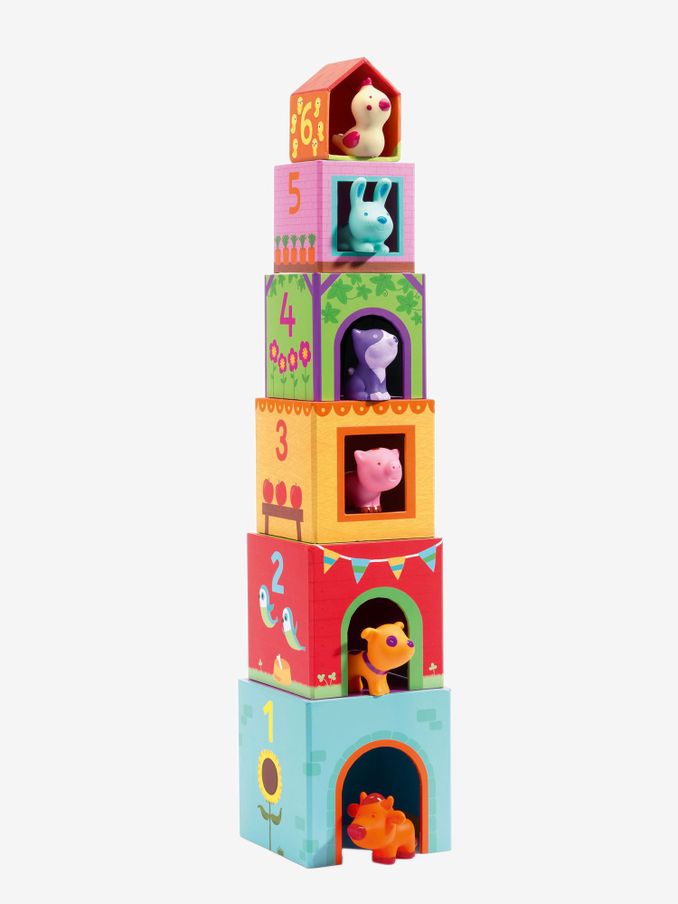 Djeco Topanifarm Stacking Cubes (361236) | £15