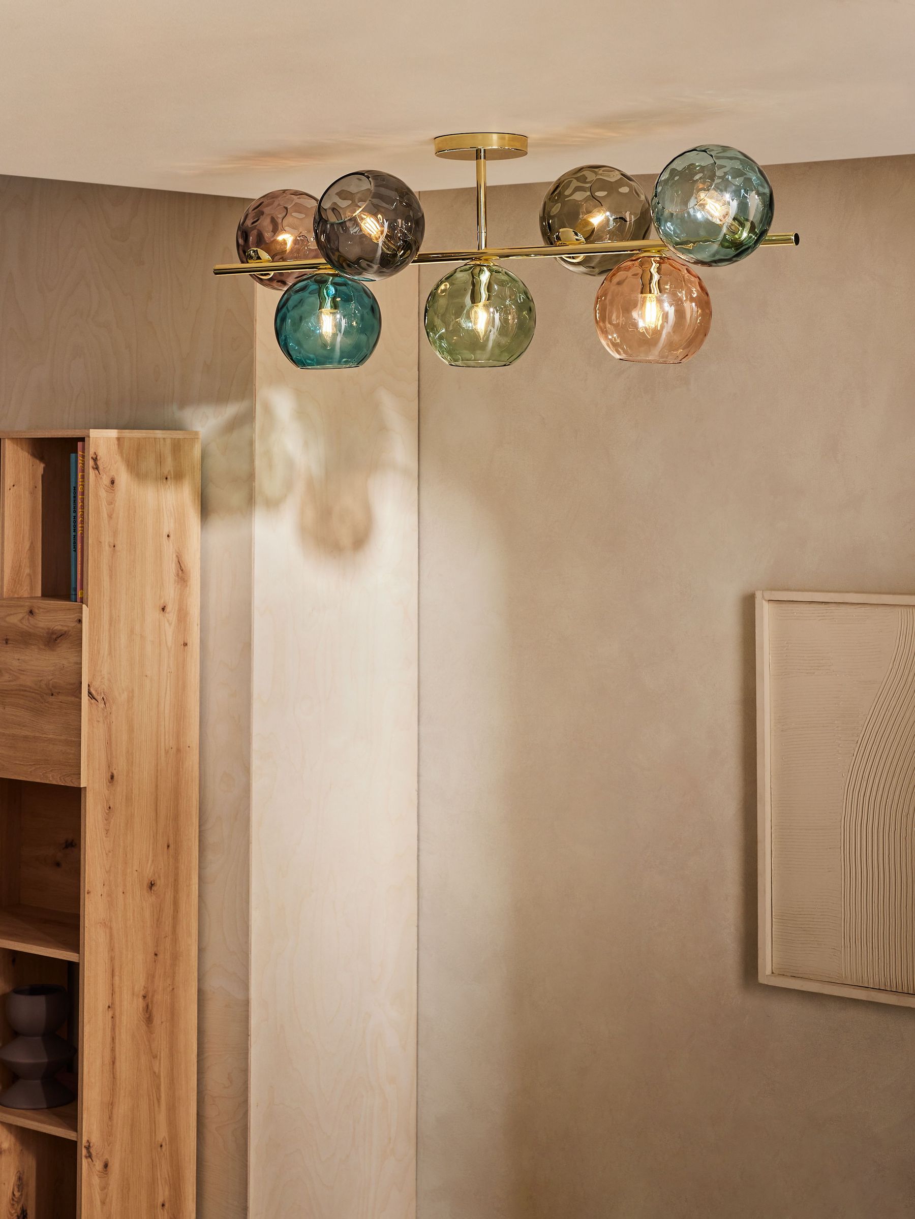 Ilaria Flush Ceiling in Brass (365047) | £329