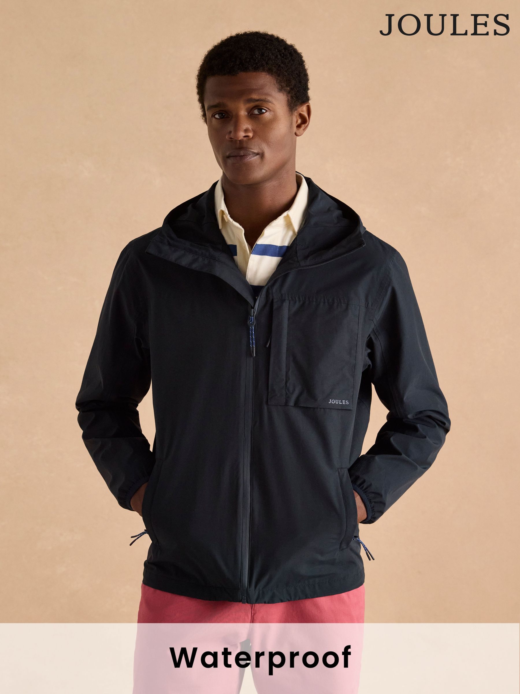 Ayston Navy Blue Lightweight Waterproof Coat (373061) | £79