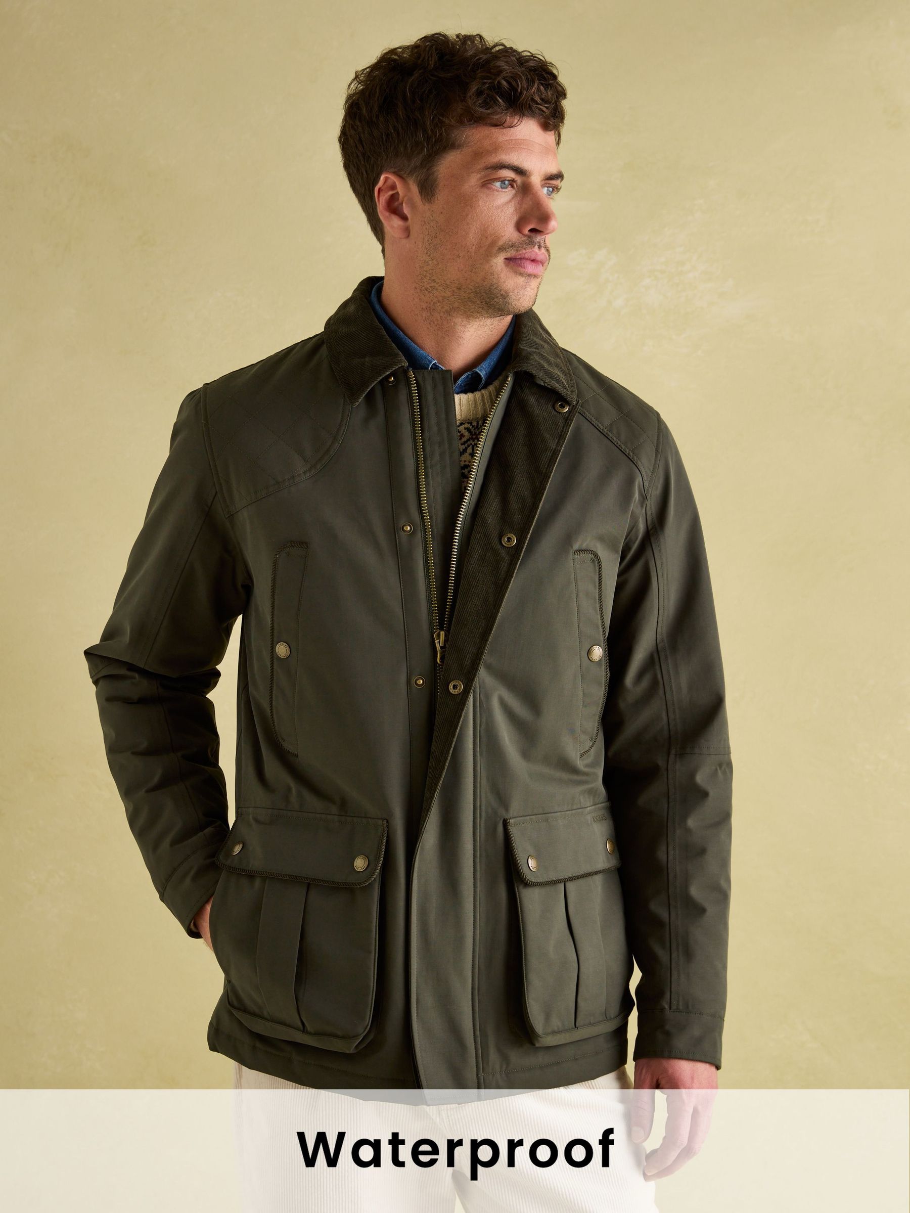 Farleigh Green Waterproof Midweight Country Coat (373198) | £129